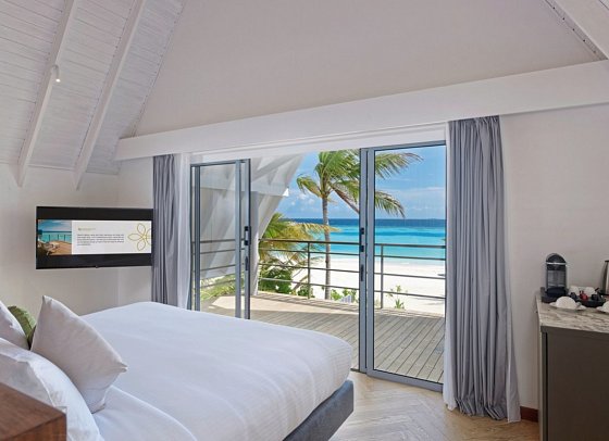 Outrigger Maldives Maafushivaru Resort - Wohnbeispiel Two Bedroom Beach Villa (Zimmercodierung VB3)