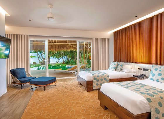 Emerald Maldives Resort & Spa - Wohnbeispiel Family Beach Villa with Pool (Zimmercodierung FB1)