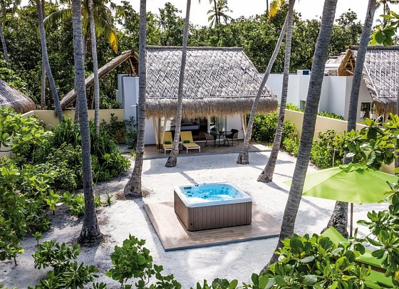 Emerald Maldives Resort & Spa - Wohnbeispiel Jacuzzi Beach Villa (Zimmercodierung VB3)