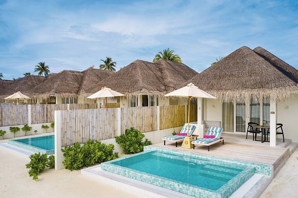 Sun Siyam Iru Veli - Wohnbeispiel Beach Villa with Pool (Zimmercodierung VB1)