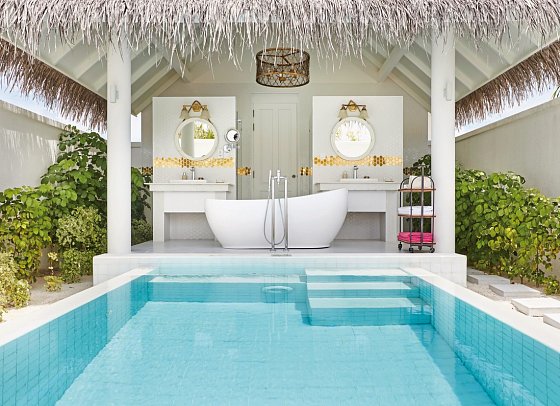 Sun Siyam Iru Veli Maldives - Wohnbeispiel Grand Beach Villa with Pool (Zimmercodierungen VB2 & VV2)