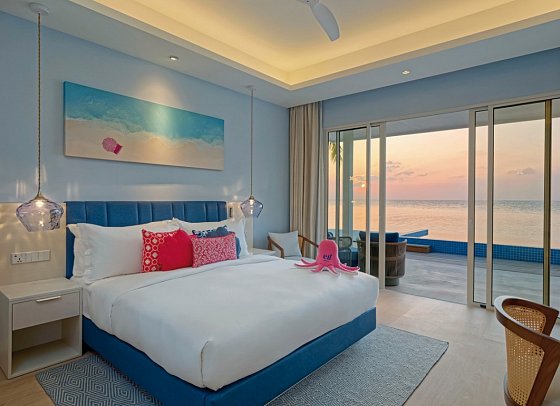 Eri Maldives - Wohnbeispiel Beach Villa Pool (Zimmercodierung VB4)