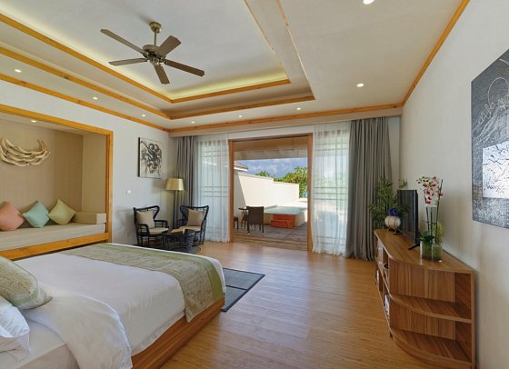 Brennia Kottefaru - Wohnbeispiel Deluxe Beach Pool Villa (Zimmercodierungen VB3 & VB9)
