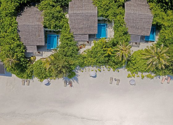 You&Me Maldives - Wohnbeispiel Beach Suite Pool (Zimmercodierungen WB1 & WB7)