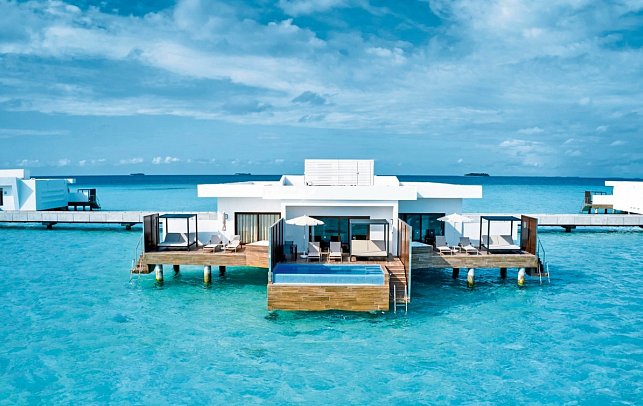 RIU Palace Maldivas - Wohnbeispiel Overwater-Suite