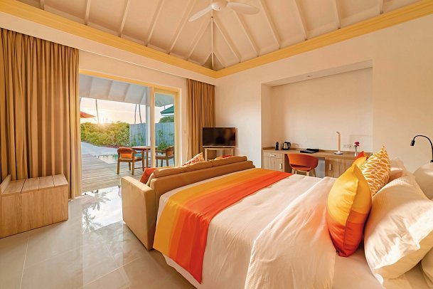 Siyam World Maldives - Wohnbeispiel Sunset Pool Beach Villa (Zimmercodierungen VB1 & VV5)