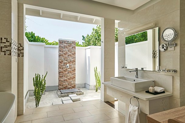 Siyam World Maldives - Beispiel Bad Beach Suite with Pool (Zimmercodierungen WB1 & WV1)