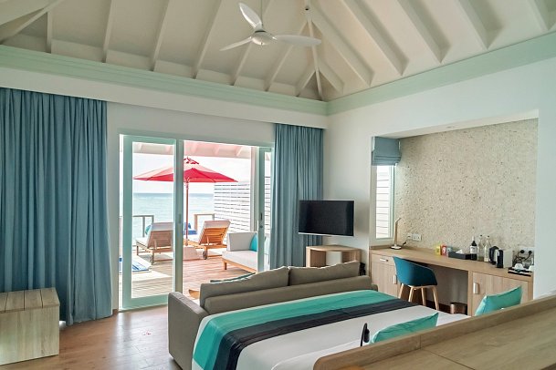 Siyam World Maldives - Wohnbeispiel Water Villa with Pool & Slide (Zimmercodierungen VX1 & VV2)