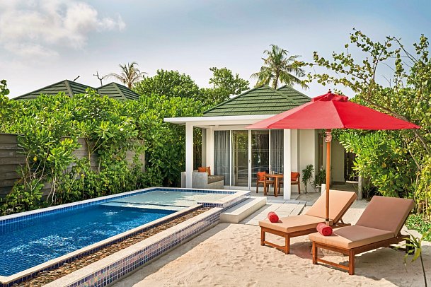 Siyam World Maldives - Wohnbeispiel Pool Beach Villa (Zimmercodierungen VG1 & VB1)