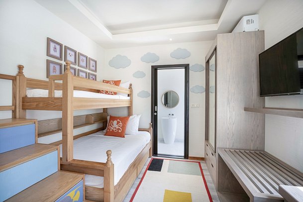 OBLU XPERIENCE Ailafushi - Wohnbeispiel Ocean View Family (Zimmercodierung F1M)