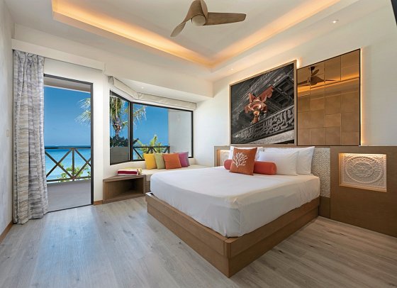 OBLU XPERIENCE Ailafushi - Wohnbeispiel Ocean View Family (Zimmercodierungen F1M & U1M)