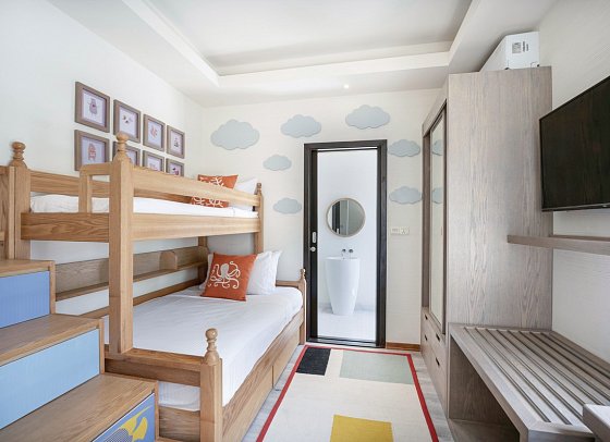 OBLU XPERIENCE Ailafushi - Wohnbeispiel Ocean View Family (Zimmercodierung F1M)