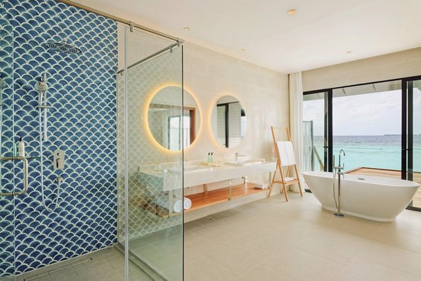 Nova Maldives - Beispiel Bad Water Villa (Zimmercodierungen VX1, VX2 & VX3)