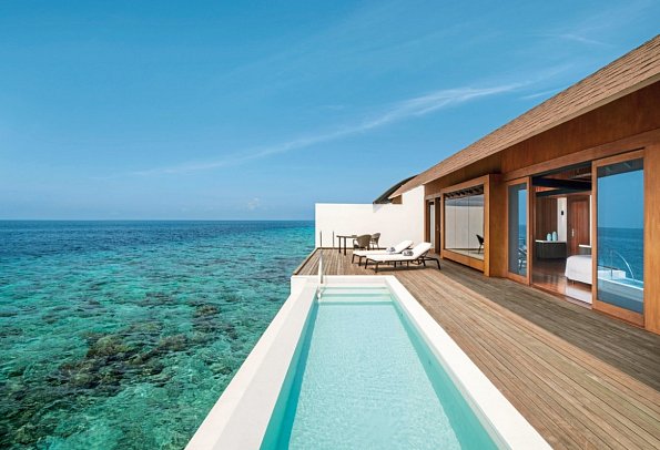 The Westin Maldives Miriandhoo Resort - Wohnbeispiel Overwater Villa Pool (Zimmercodierung VX2)