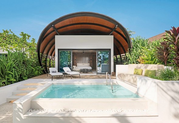 The Westin Maldives Miriandhoo Resort - Wohnbeispiel Beach Villa Pool (Zimmercodierung VB1)