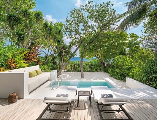 The Westin Maldives Miriandhoo Resort - Wohnbeispiel Beach Villa Pool (Zimmercodierungen VB1 & FB1)