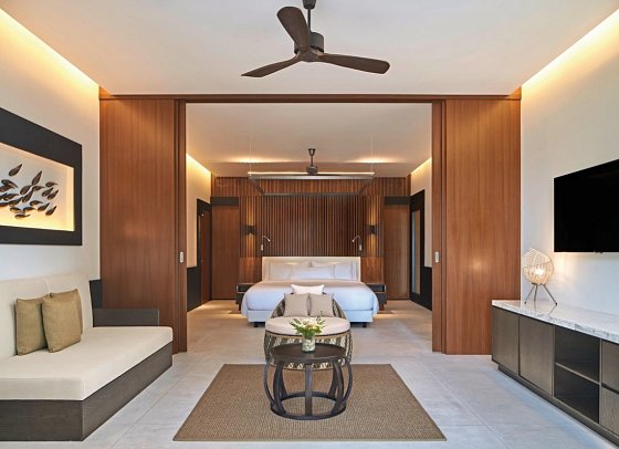 The Westin Maldives Miriandhoo Resort - Wohnbeispiel Deluxe Beach Villa Pool (Zimmercodierungen VB2 & FB2)