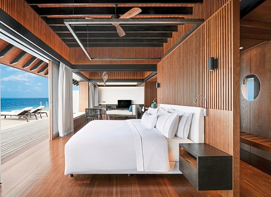 The Westin Maldives Miriandhoo Resort - Wohnbeispiel Overwater Villa Pool (Zimmercodierung VX2)
