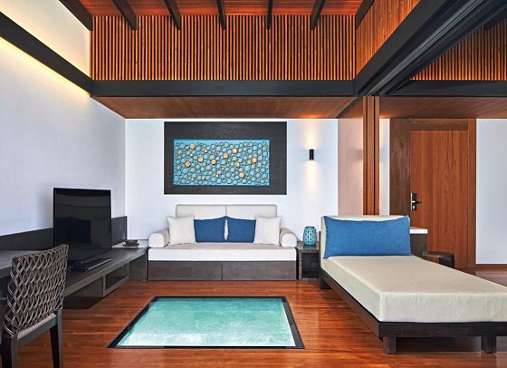 The Westin Maldives Miriandhoo Resort - Wohnbeispiel Overwater Villa Pool (Zimmercodierung VX2)