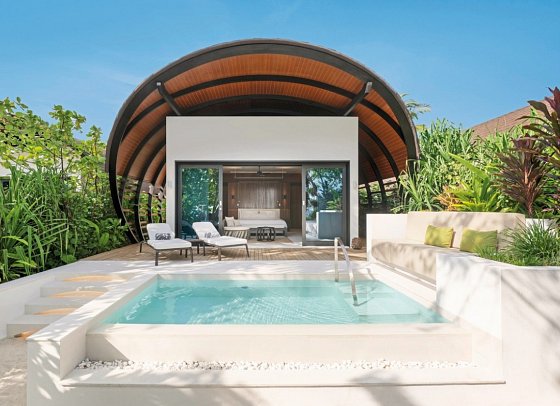 The Westin Maldives Miriandhoo Resort - Wohnbeispiel Beach Villa Pool (Zimmercodierung VB1)