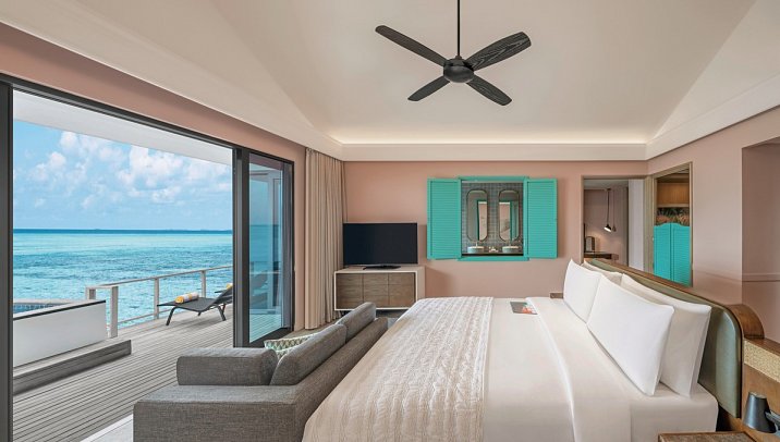 Le Méridien Maldives Resort & Spa - Wohnbeispiel Overwater Villa with Pool (Zimmercodierung VX3)