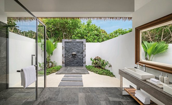 Le Méridien Maldives Resort & Spa - Beispiel Bad Beach Villa (Zimmercodierung VB1)