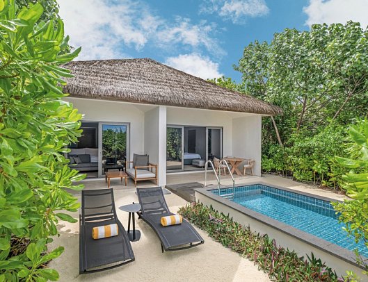 Le Méridien Maldives Resort & Spa - Wohnbeispiel 2 Bedroom Beach Villa with Pool (Zimmercodierung FB1)