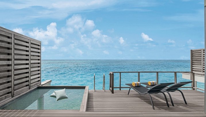 Le Méridien Maldives Resort & Spa - Wohnbeispiel Lagoon Villa (Zimmercodierung VL1)