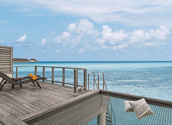 Le Méridien Maldives Resort & Spa - Wohnbeispiel Overwater Villa (Zimmercodierungen VX1, VX2, VV2 & VV3)