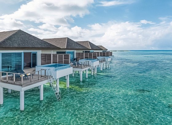 Le Méridien Maldives Resort & Spa - Wohnbeispiel Overwater Villa with Pool (Zimmercodierungen VX3 & VV4)
