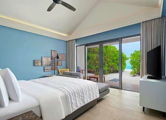 Le Méridien Maldives Resort & Spa - Wohnbeispiel Beach Villa (Zimmercodierungen VB1 & VV1)