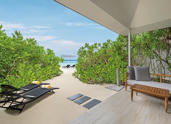 Le Méridien Maldives Resort & Spa - Wohnbeispiel Beach Villa (Zimmercodierungen VB1 & VV1)