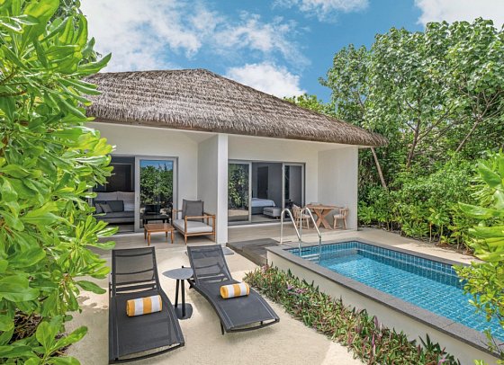 Le Méridien Maldives Resort & Spa - Wohnbeispiel 2 Bedroom Beach Villa with Pool (Zimmercodierungen FB1 & FV1)