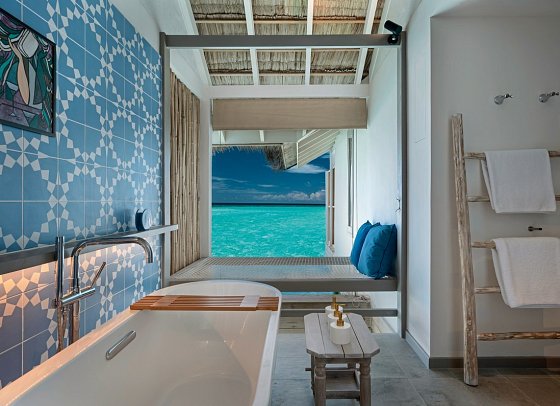 Cora Cora Maldives - Beispiel Bad Lagoon Pool Villa (Zimmercodierung VL2)