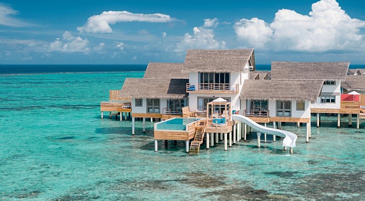 Cora Cora Maldives - Wohnbeispiel Two Bedroom Lagoon Pool Villa with Slide (Zimmercodierung FB3)