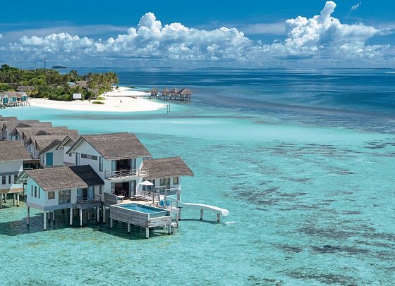 Cora Cora Maldives - Wohnbeispiel Two Bedroom Lagoon Pool Villa with Slide (Zimmercodierung FB3)