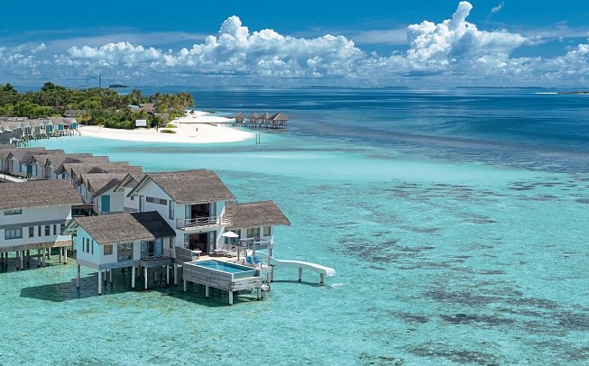 Cora Cora Maldives - Wohnbeispiel Two Bedroom Lagoon Pool Villa with Slide (Zimmercodierung FB3)