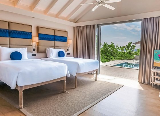 Cora Cora Maldives - Wohnbeispiel 2-Bedroom Beach Pool Suite (Zimmercodierung WB2)