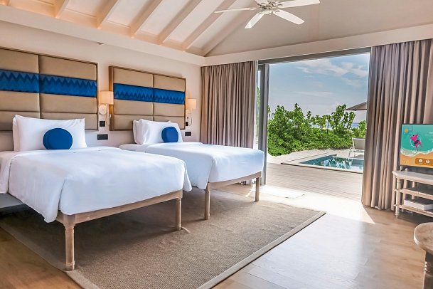 Cora Cora Maldives - Wohnbeispiel 2-Bedroom Beach Pool Suite (Zimmercodierung WB2)