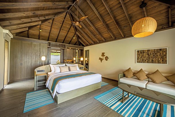 Jawakara Islands Maldives - Wohnbeispiel Beach Villa (Zimmercodierungen VB1, VB3, VV1 & VV3)