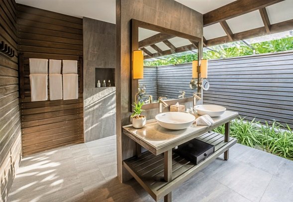 Jawakara Islands Maldives - Beispiel Bad Beach Villa (Zimmercodierungen VB1, VB3, VV1 & VV3)