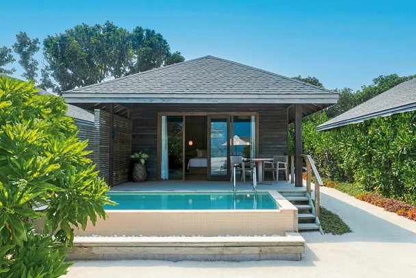 Jawakara Islands Maldives - Wohnbeispiel Beach Pool Villa (Zimmercodierungen VB2, VB4, VV2 & VV4)