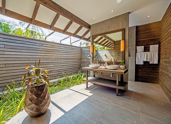 Jawakara Islands Maldives - Beispiel Bad Two Bedroom Villa (Zimmercodierungen FB1 & FB2)