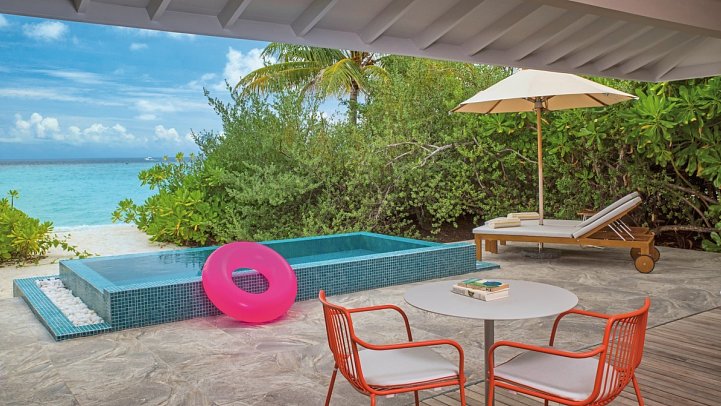 The Standard, Maldives - Wohnbeispiel Ocean Beach Villa with Pool (Zimmercodierung VB1)