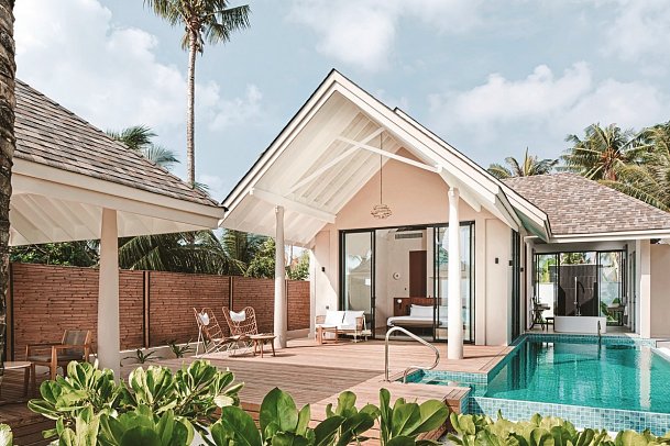 ananea Madivaru Maldives - Wohnbeispiel Deluxe Beach Pool Villa (Zimmercodierung VD1)