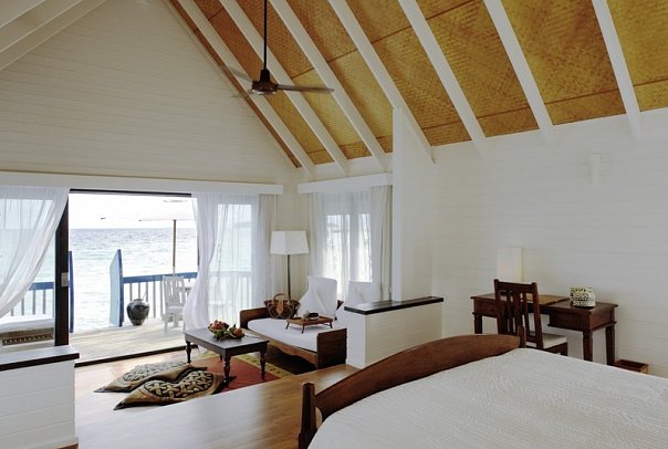 COMO Cocoa Island - Dhoni Suite - Schlafbereich