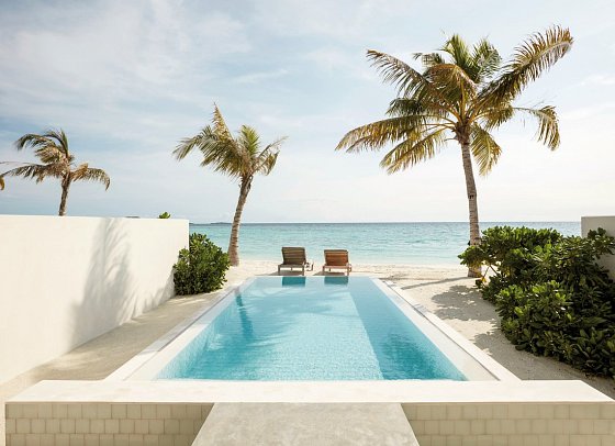 Sun Siyam Olhuveli Maldives - Wohnbeispiel Grand Beach Suite with Pool (Zimmercodierungen WB1 & WV1)