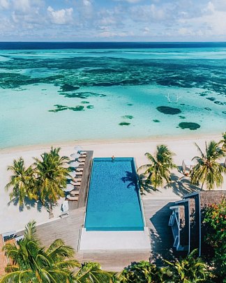 LUX* South Ari Atoll, Maldives - Senses-Pool-Aerial