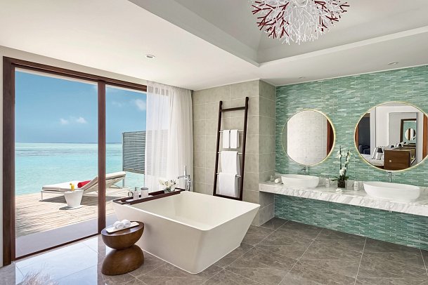 Niyama Private Islands Maldives - Beispiel Bad Over Water Pool Villa (Zimmercodierungen VX1, VX2 & VX7)