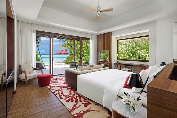 Niyama Private Islands Maldives - Wohnbeispiel Beach Villa/Deluxe Beach Villa (Zimmercodierungen VB1, VB4 & VB7)